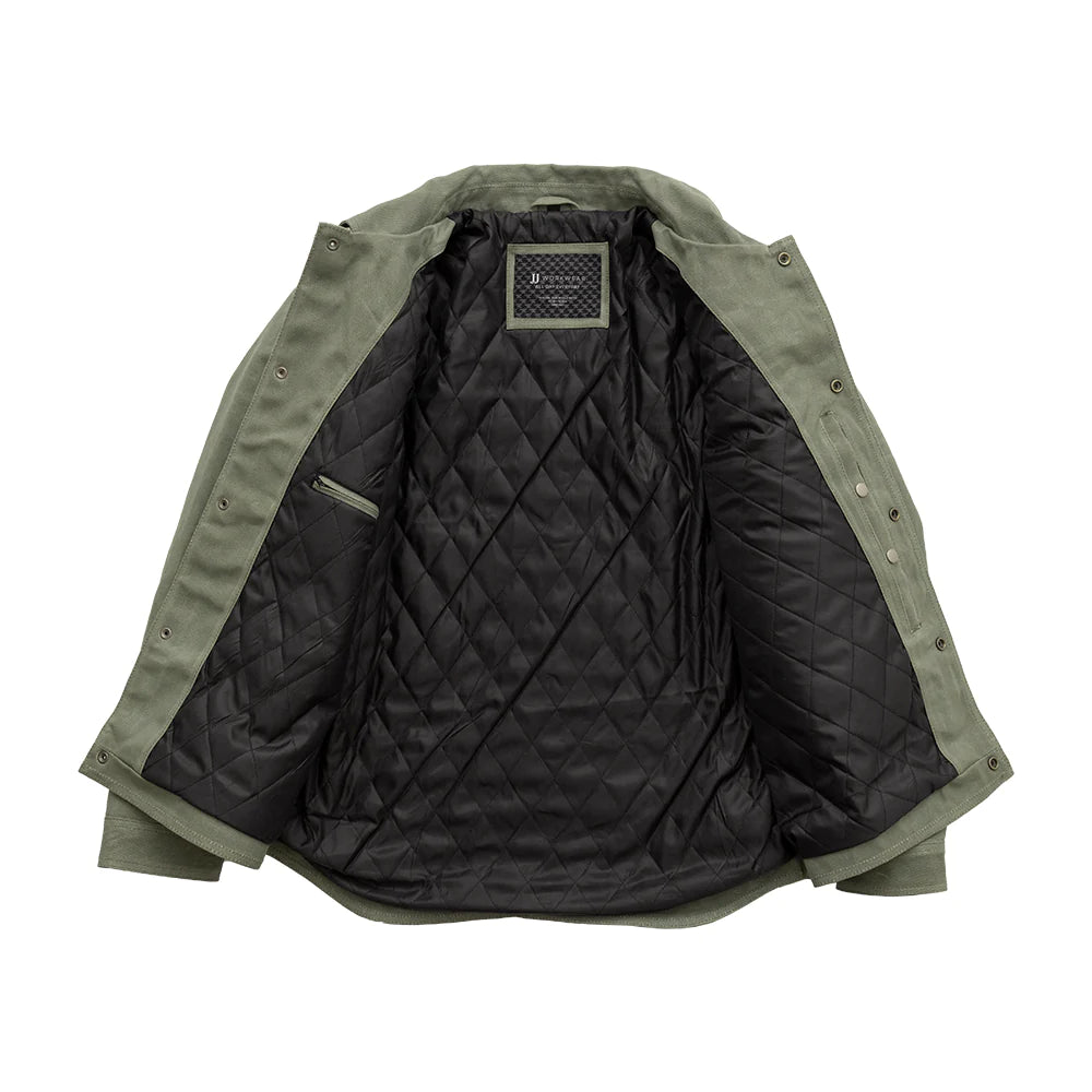 JJ All Day Chore Jacket - Green Waxed Canvas