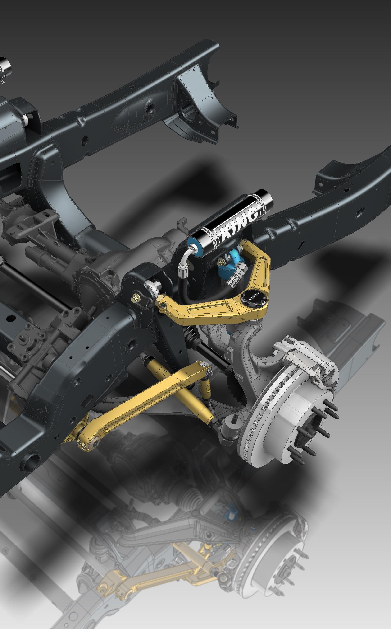 Kibbetech 2011-2019/2020+ Billet UCA for leveling kit
