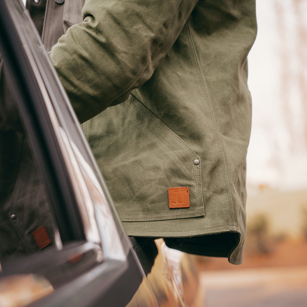 JJ All Day Chore Jacket - Green Waxed Canvas