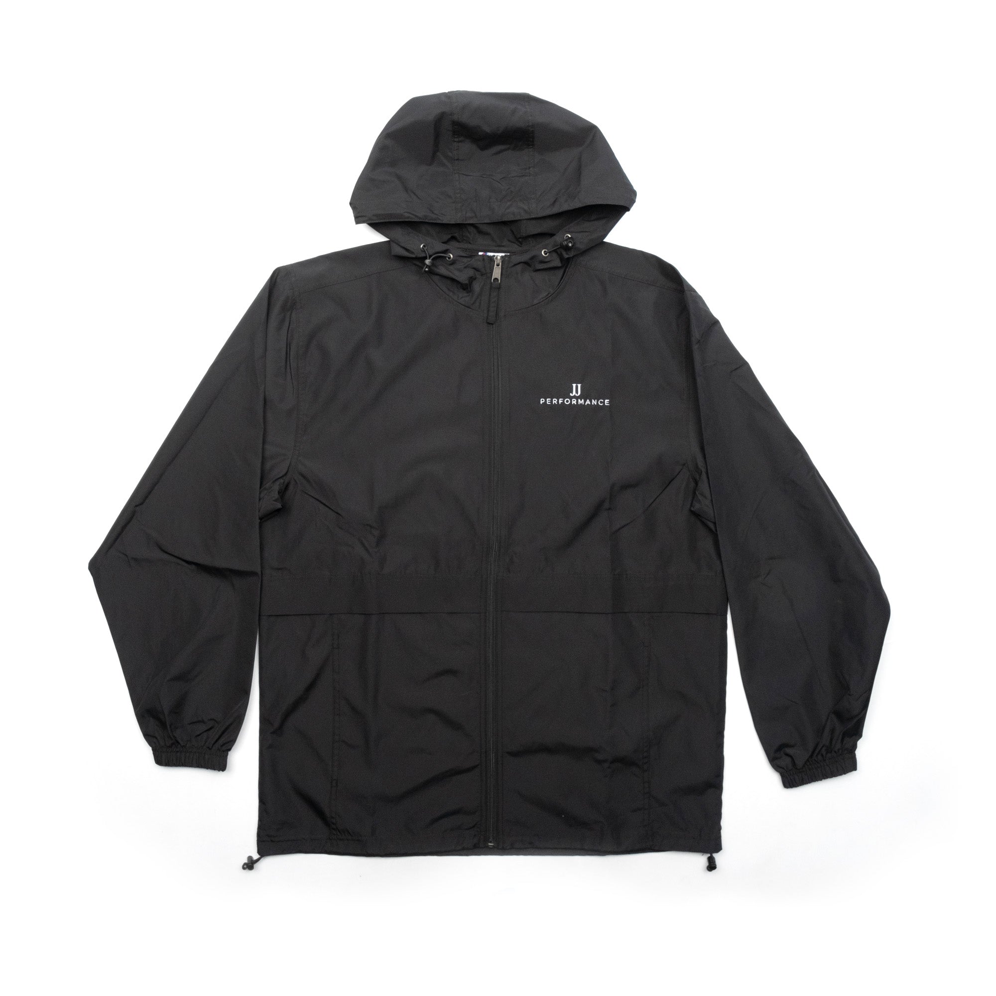 JJ Performance Black Zip Up Windbreaker