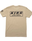 King Shocks Army Green Crew Tee Black Logo