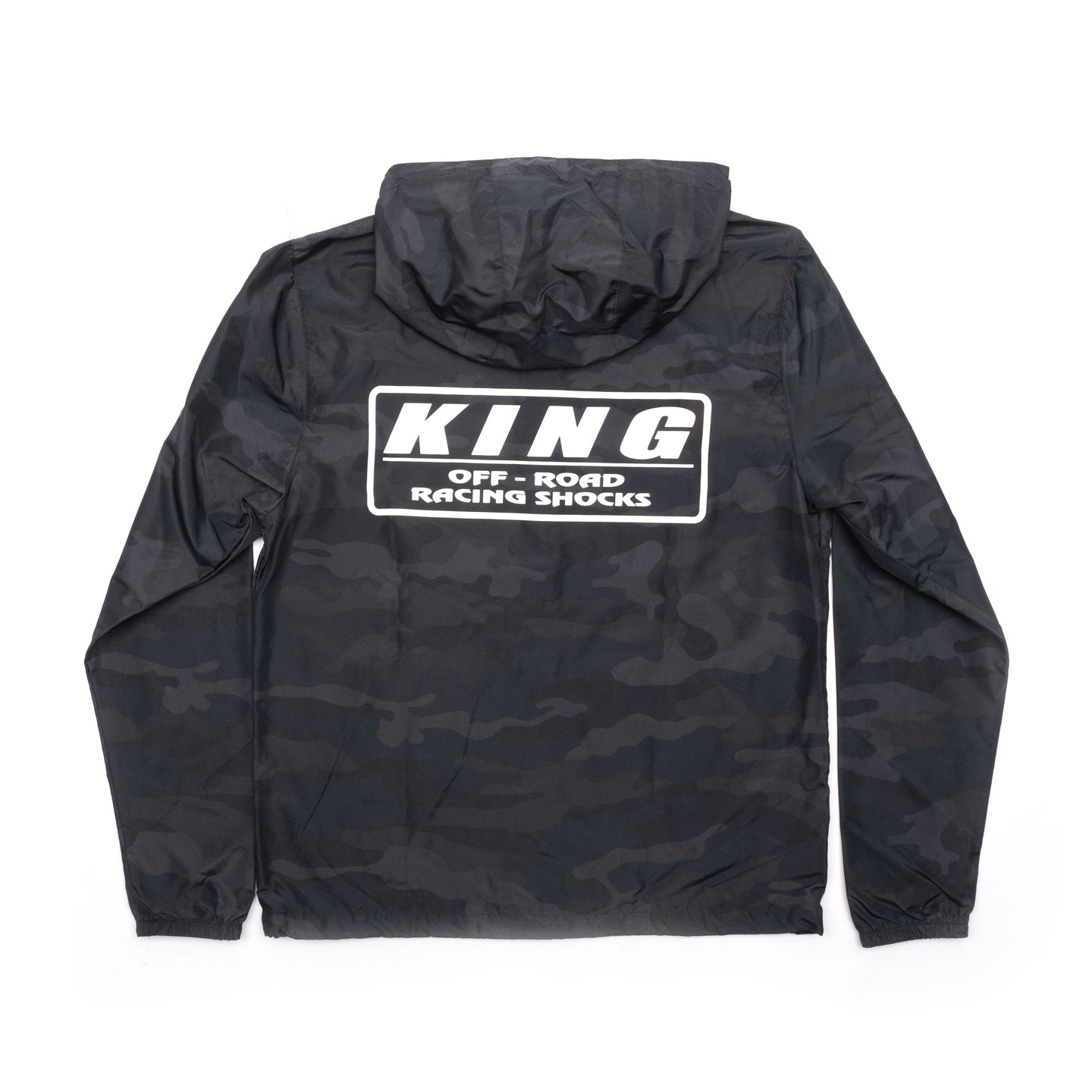 King Shocks BLACK CAMO Lightweight Windbreaker JJ Performance