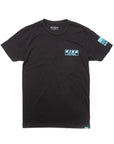 King Shocks Black CVC Crew Tee w/Neon Blue Logo