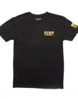 King Shocks Black CVC Crew Tee w/Neon Orange Logo