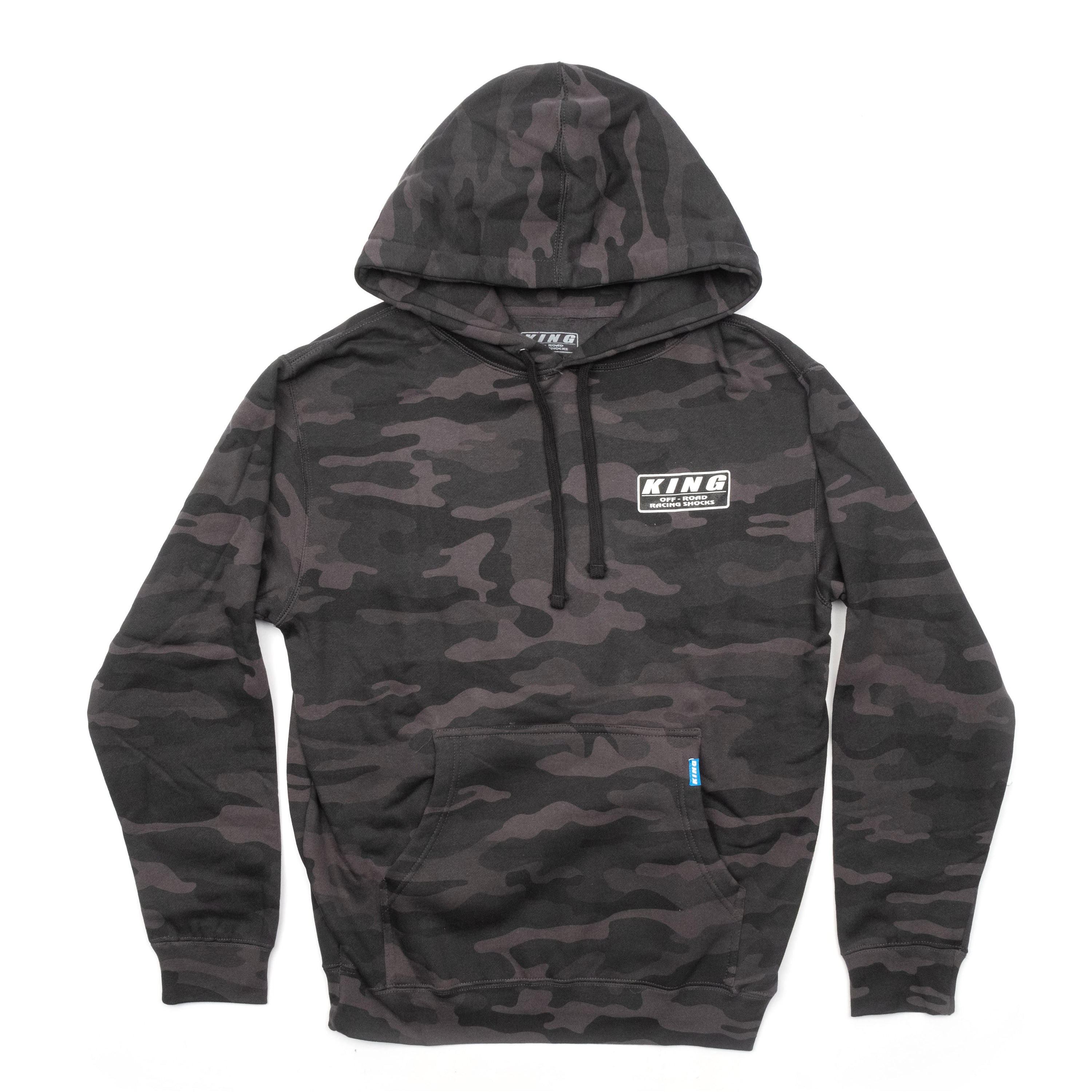 King Shocks Black Camo Pullover Hoodie JJ Performance