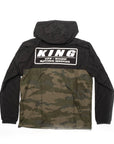 King Shocks Black Top / Camo Bottom Lightweight Windbreaker