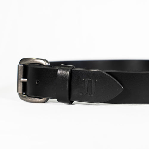 JJ Performance Leather Belt - Gloss Black