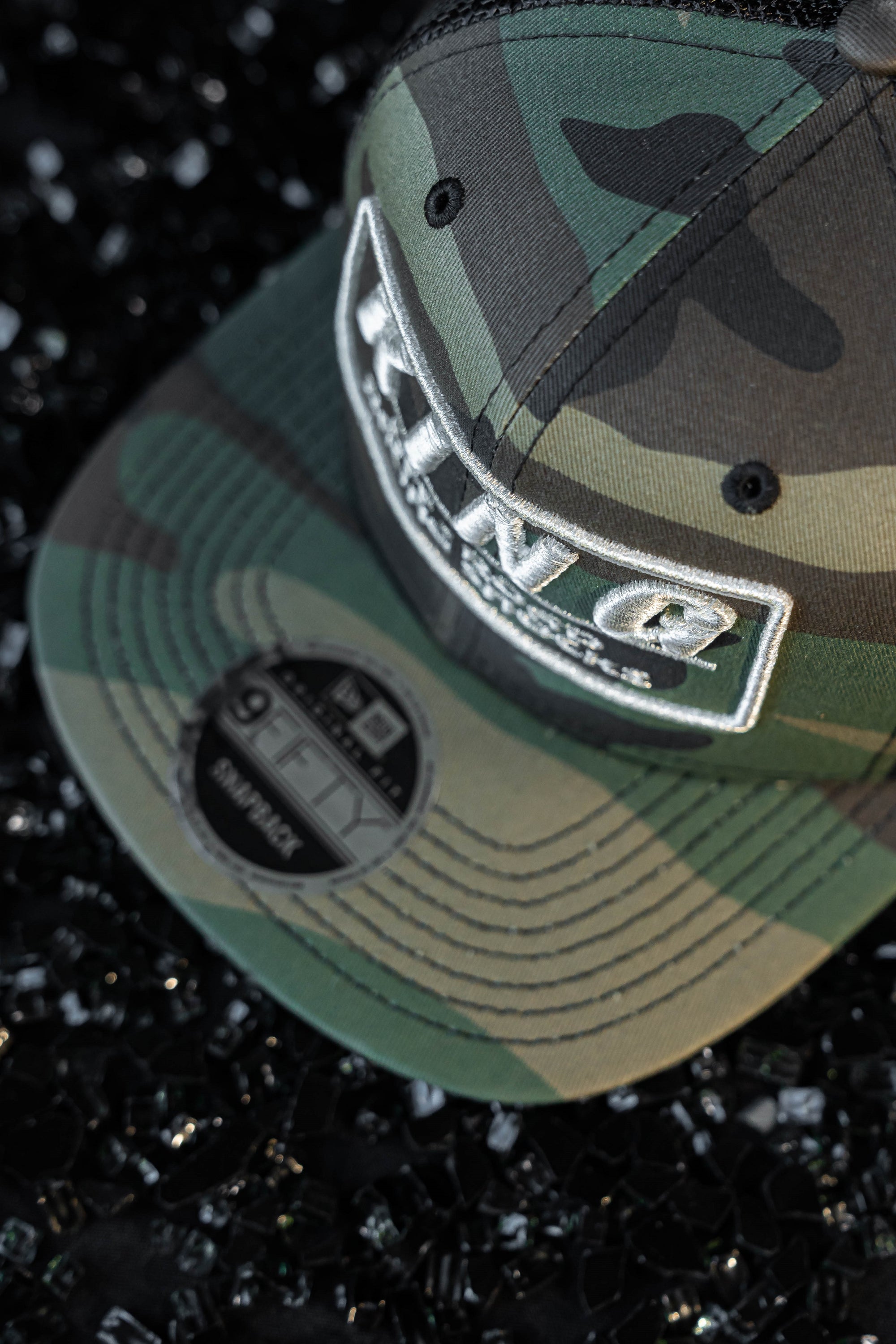 King Shocks 9FIFTY CAMO SILVER Snapback Cap (CAMO Trucker)