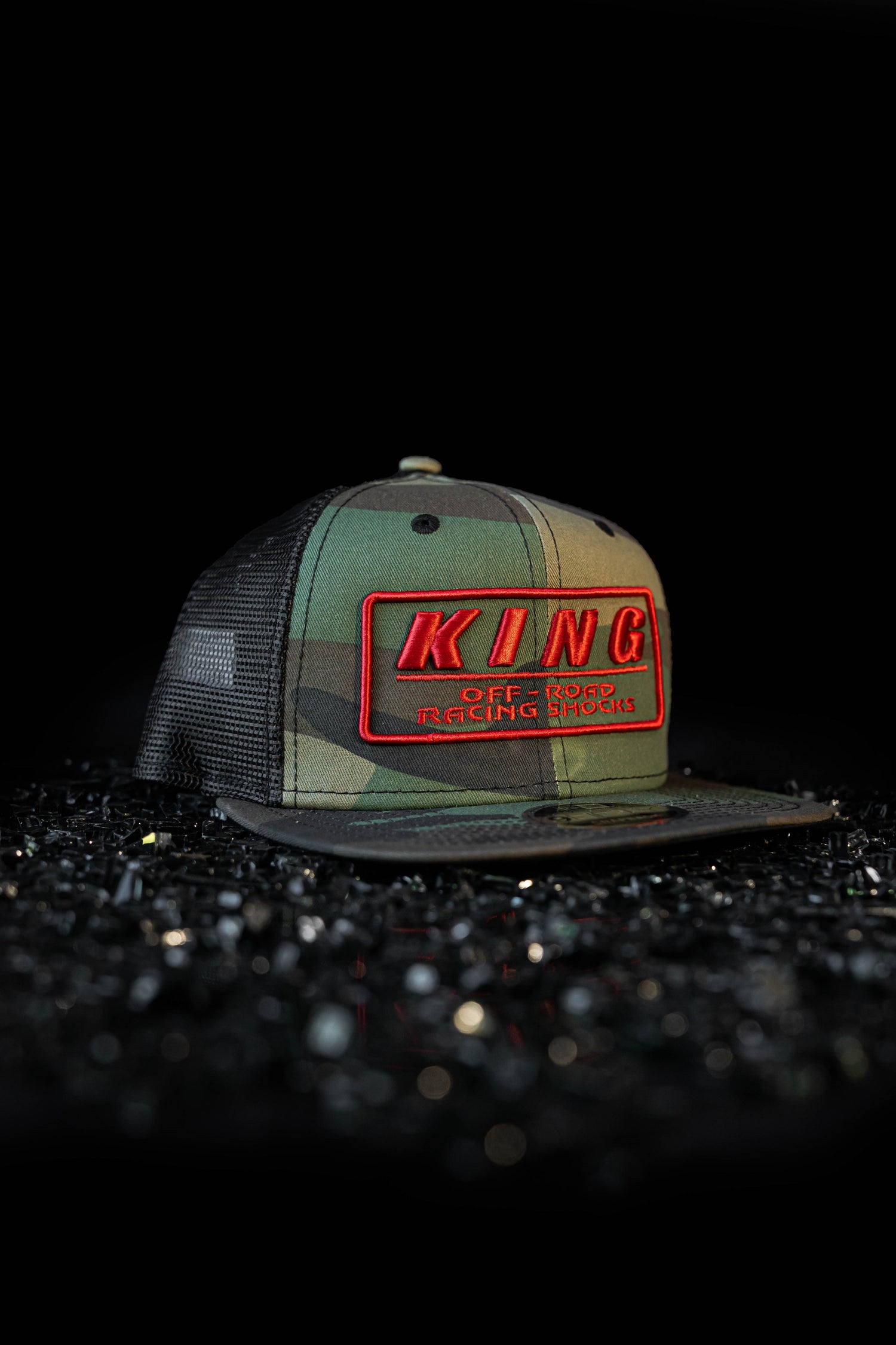 King Shocks 9FIFTY CAMO RED Snapback Cap (CAMO Trucker) – JJ Performance