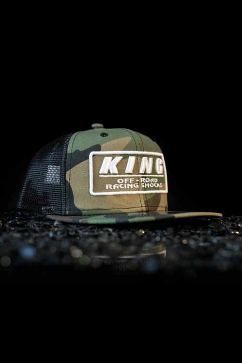 King Shocks 9FIFTY CAMO WHITE Snapback Cap (CAMO Trucker)