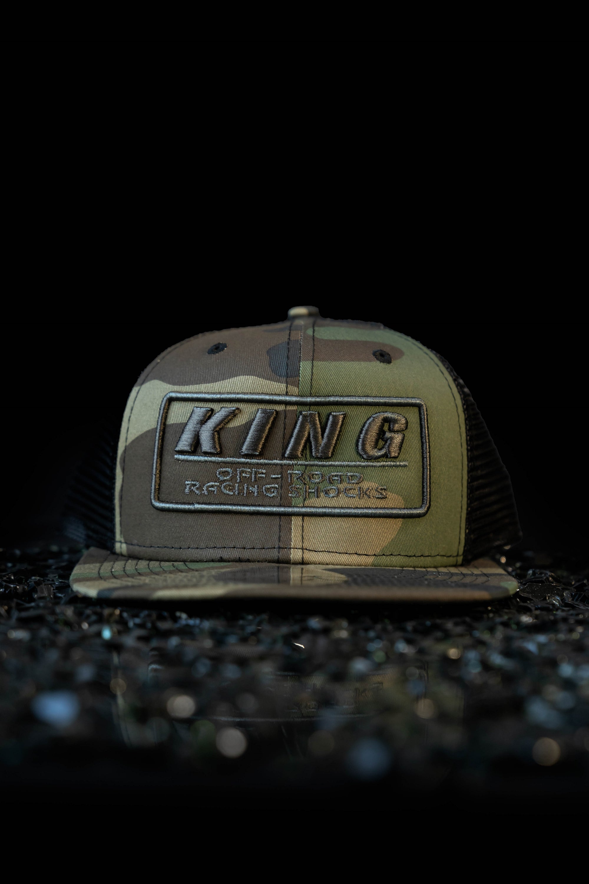 King Shocks 9FIFTY CAMO BLACK CHROME Snapback Cap (CAMO Trucker)