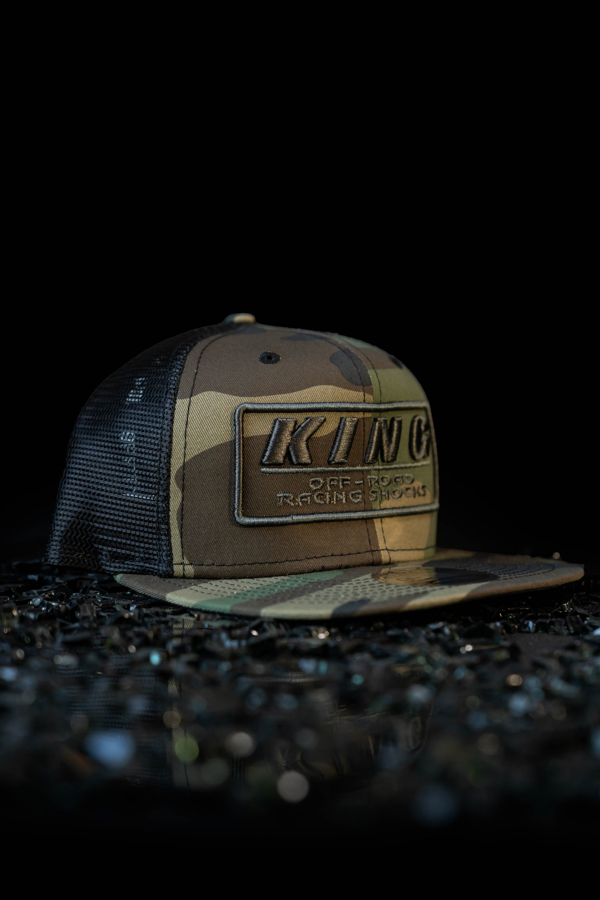 King Shocks 9FIFTY CAMO BLACK CHROME Snapback Cap (CAMO Trucker)