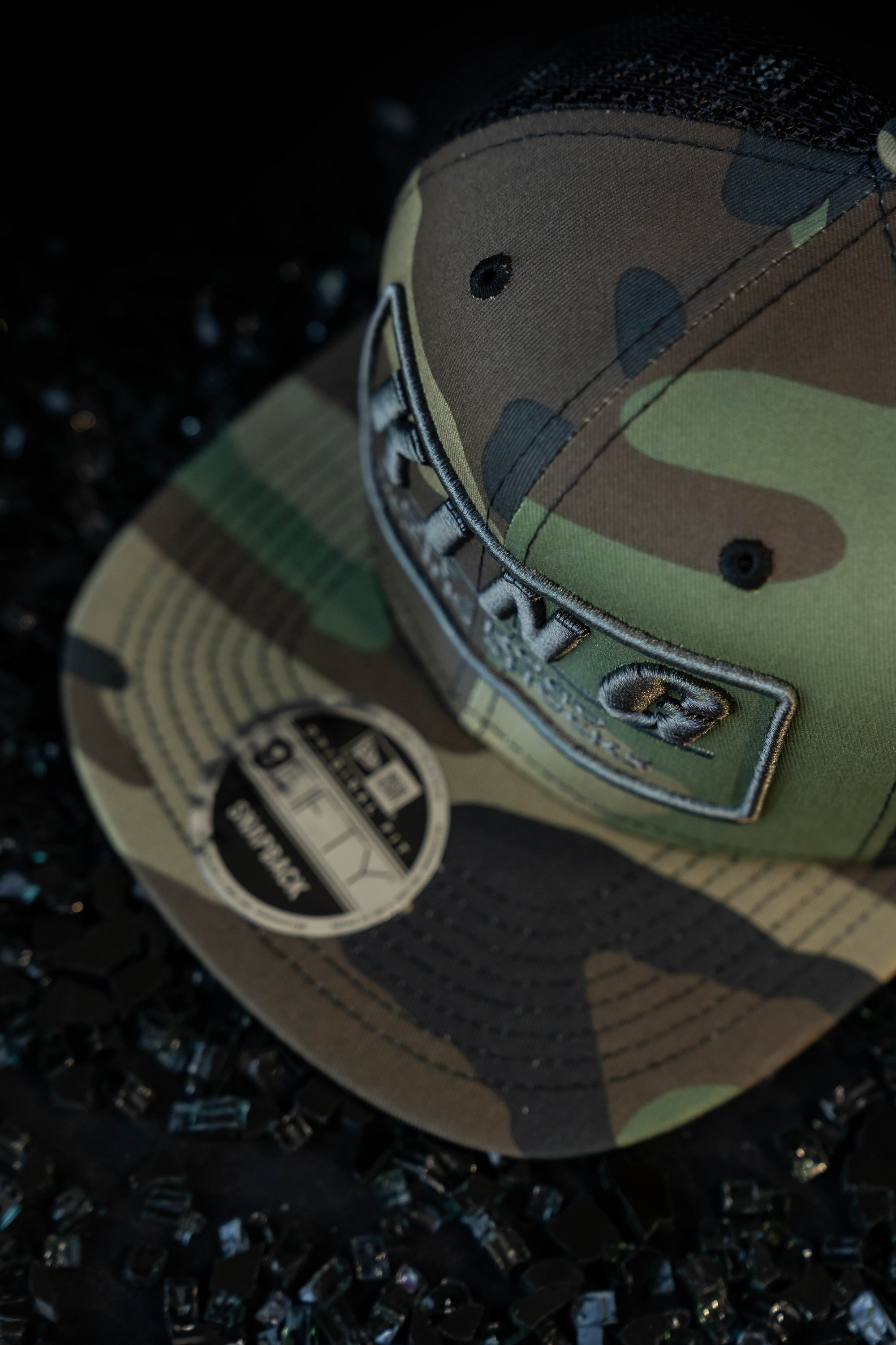 King Shocks 9FIFTY CAMO BLACK CHROME Snapback Cap (CAMO Trucker)