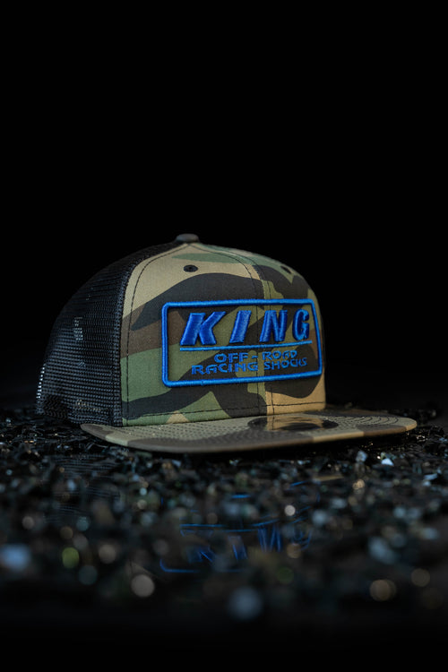 King Shocks 9FIFTY CAMO BLUE Snapback Cap (CAMO Trucker)