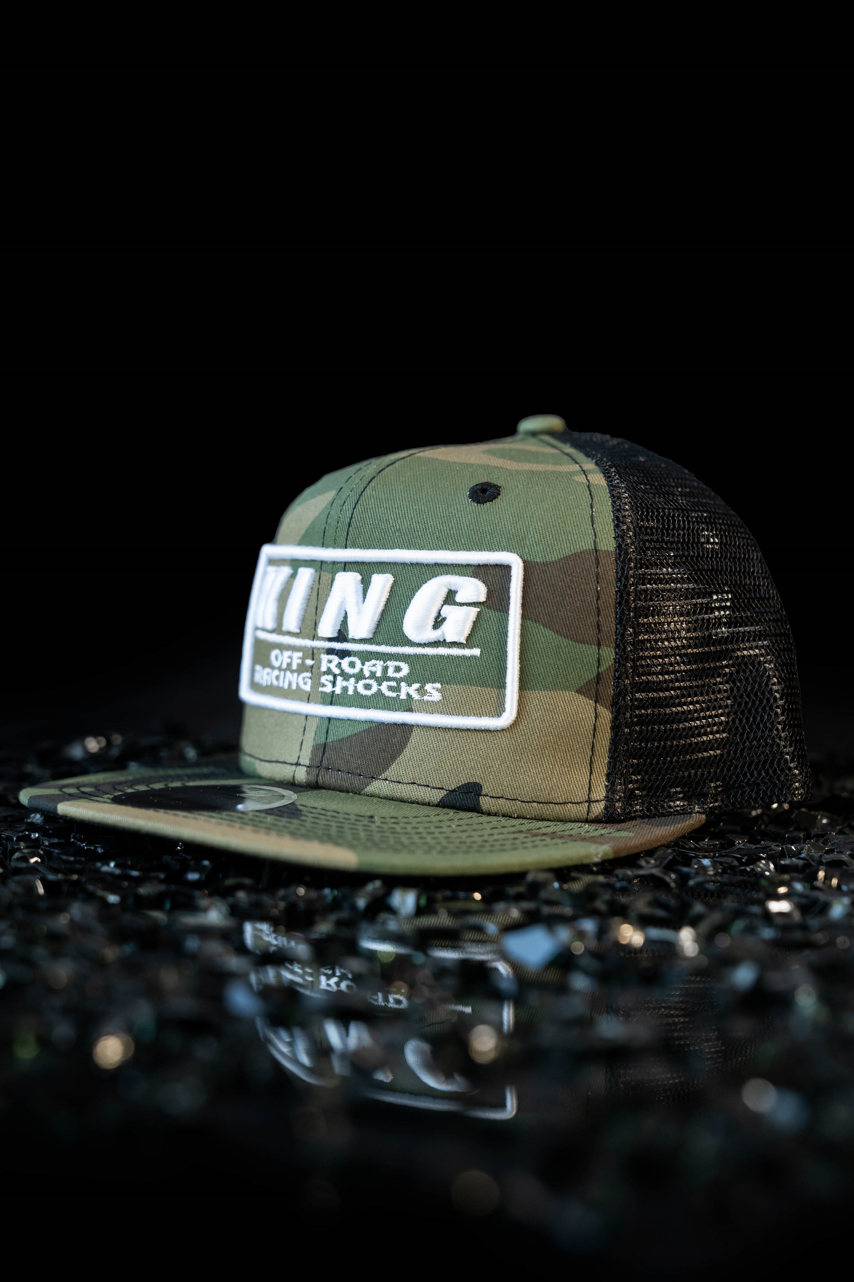 King Shocks 9FIFTY CAMO WHITE Snapback Cap (CAMO Trucker) JJ Performance