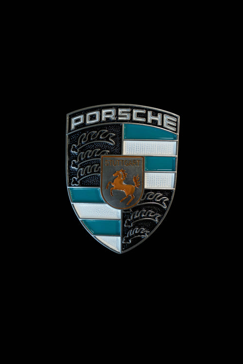 Bespoke Porsche Crest - Blue/White