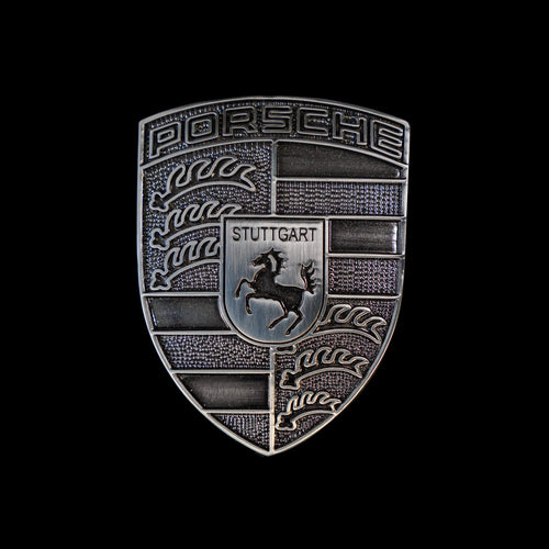 Bespoke Porsche Crest - Brushed Distressed