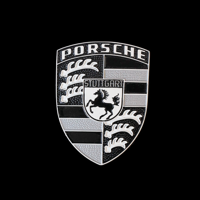 Bespoke Porsche Crest - Nardo/White/Black