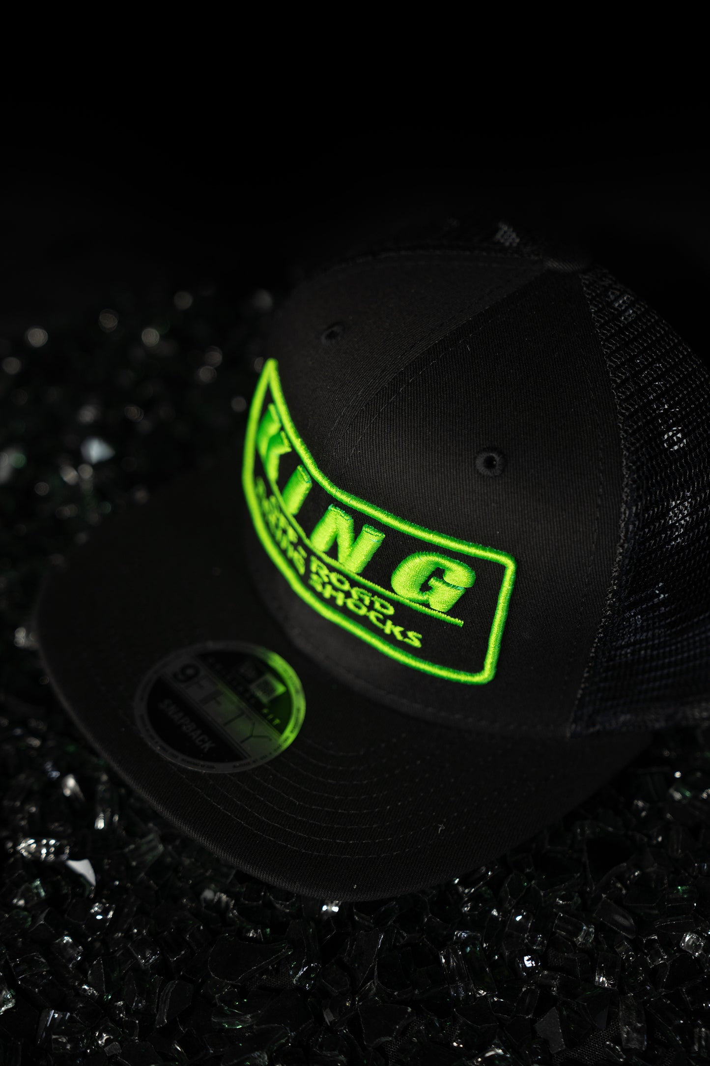 King Shocks 9FIFTY GREEN Snapback Cap (Trucker) JJ Performance