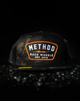 Method Bolt Patch Snapback Trucker Hat, Dark Camo