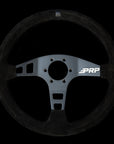 PRP Flat Steering Wheel - Black Suede