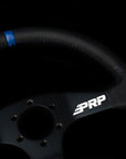 PRP Flat Steering Wheel - Blue Leather