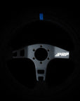 PRP Flat Steering Wheel - Blue Suede