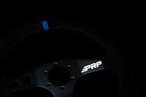 PRP Flat Steering Wheel - Blue Suede
