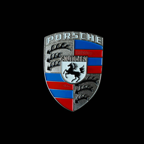 Bespoke Porsche Crest - Brumos/Red/White/Blue/Brushed