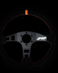 PRP Flat Steering Wheel - Orange Suede