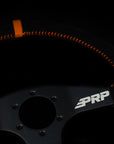 PRP Flat Steering Wheel - Orange Suede